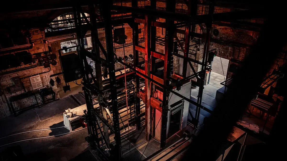 Der Hauptschacht für Empfänge und Buffets in der Eventlocation Marienschacht Bannewitz